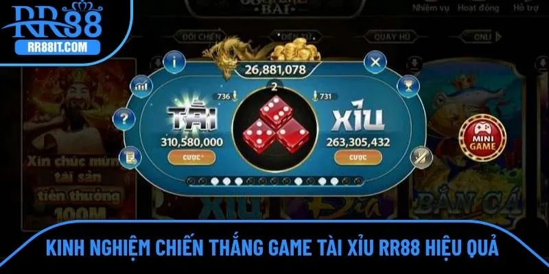 Kinh nghiệm chiến thắng game tài xỉu RR88 hiệu quả